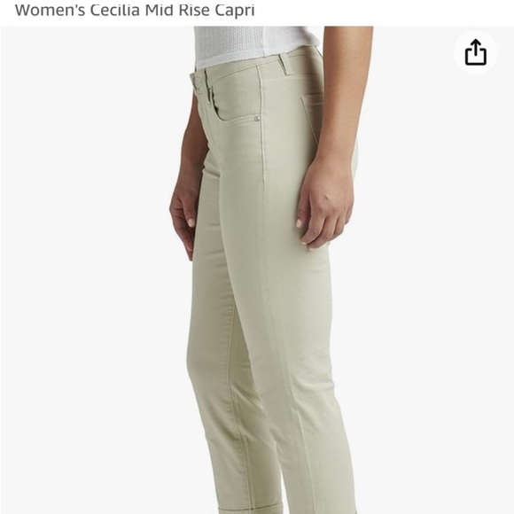 NWT JAG Women's Cecilia Mid Rise Capri size 2 petite - Picture 2 of 7